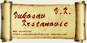 Vukosav Krstanović vizit kartica